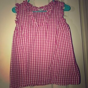 Pink Gingham Crown & Ivy Top